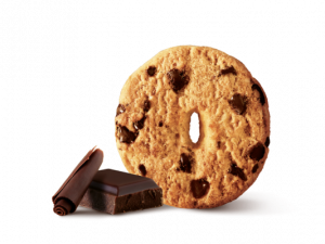 Shortbread cookies with chocolate chunks